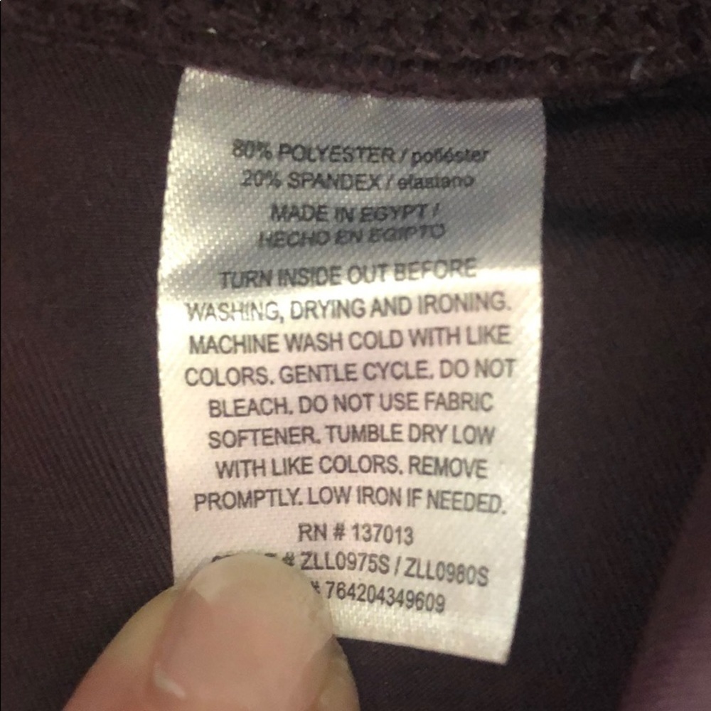 Z by Zobha maroon tights size M - Picture 10 of 11